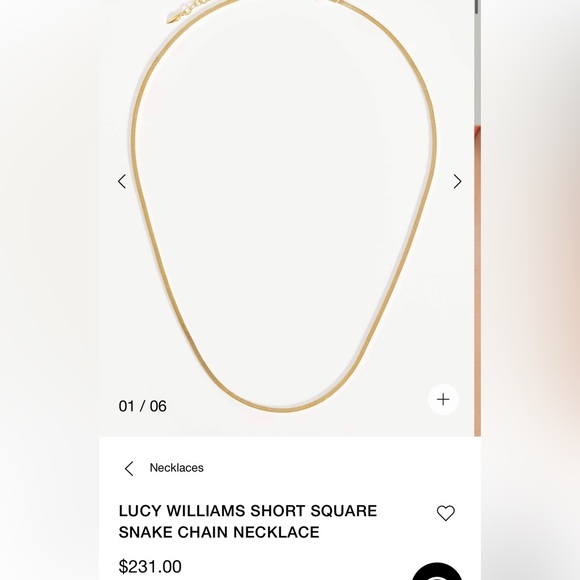 Missoma Snake Chain Necklace - Picture 1 of 4